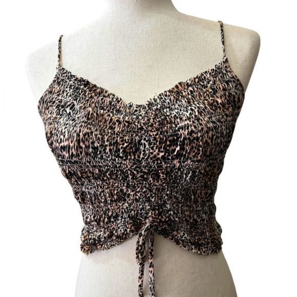 Urban Outfitters animal print top. Adjustable straps, stretchy. Great condition - Picture 2 of 10